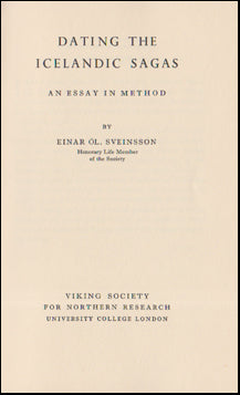 Dating the Icelandic Sagas # 14694