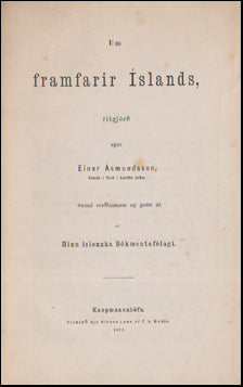 Um framfarir Íslands # 53374