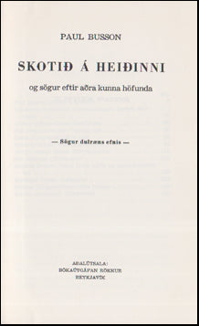 Skotið á heiðinni # 53727
