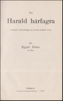 Um Harald hárfagra # 53803