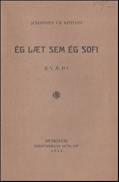 Ég læt sem ég sofi # 53920