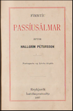 Fimmtíu Passíusálmar # 54046