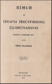 Rímur af Hrafni Hrútfirðing Guðrúnarsyni # 54192