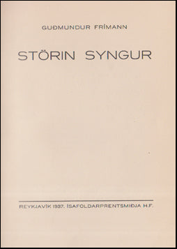Störin syngur # 54205