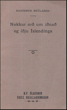 Nokkur orð um iðnað og iðju Íslendinga # 54341