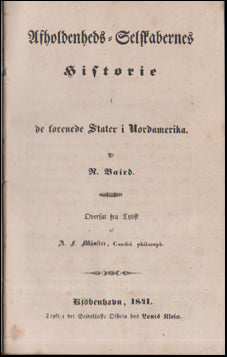 Afholdenheds Selskabernes historie # 62240