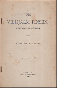 Um Vilhjálm Finsen # 54662