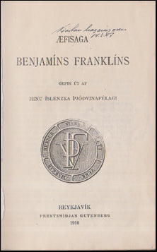 Æfisaga Benjamíns Franlíns # 54925