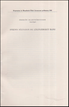 Sveinn Sölvason og lögfræðirit hans # 55047