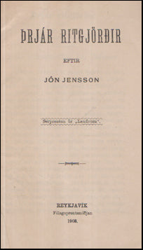 Þrjár ritgjörðir # 55436