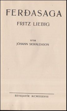 Ferðasaga Fritz Liebig # 86586