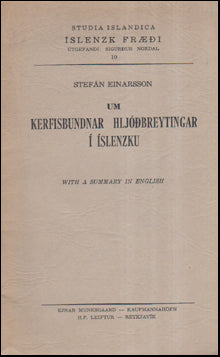 Um kerfisbundnar hljóðbreytingar í íslenzku # 55498