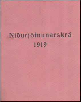 Niðurjöfnunarskrá 1919 # 55505