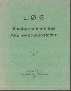 Lög Iðnaðarmannafélags Akureyrar # 55506