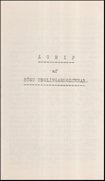 Ágrip af sögu Unglingareglunnar # 55534