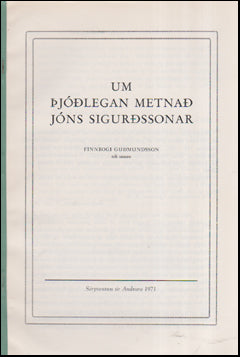 Um þjóðlegan metnað Jóns Sigurðssonar # 55539