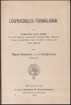 Lögfræðisleg formálabók # 70661