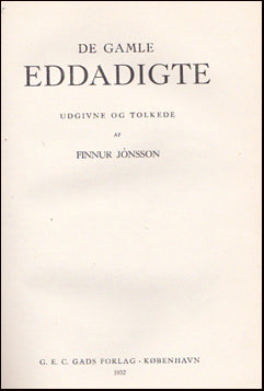 De Gamle Eddadigte # 55765