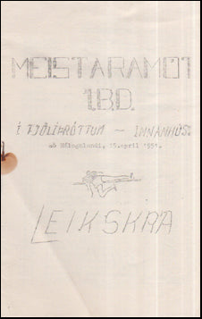 Meistaramót Í.B.D. # 55780