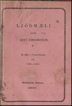 Ljóðmæli eftir Gest Jóhannsson # 56194