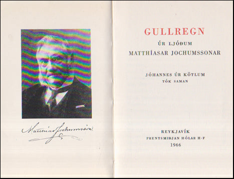 Gullregn úr ljóðum Matthíasar Jochumssonar # 81345