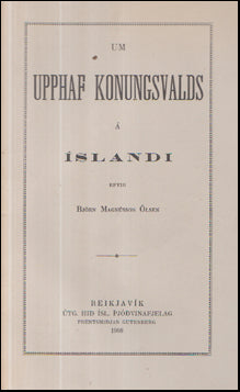 Um upphaf konungsvalds á Íslandi # 56609