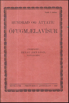 Hundrað og áttatíu öfugmælavísur # 56648