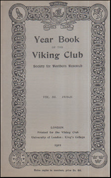 Year-Book of the Viking Society 1911 # 56662