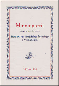 Minningarrit Hins ev. lút. kirkjufélags Íslendinga í Vesturheimi # 56854