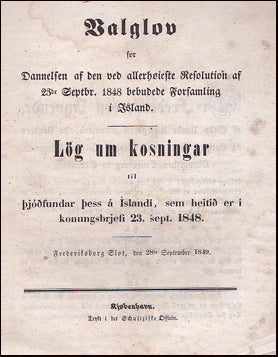 Lög um kosningar # 56953