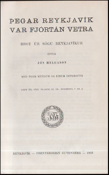Þegar Reykjavík var fjórtán vetra # 57298