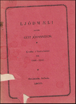 Ljóðmæli eftir Gest Jóhannsson # 76665
