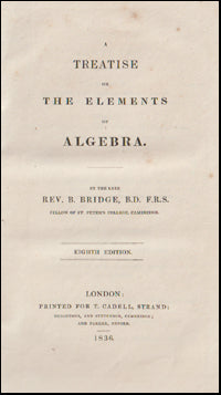 A Treatise on The Elements of Algebra # 57467