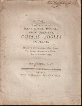 Tal, i anledning af hans kongl. höghet kron-prinsens # 57582