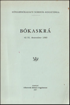 Bókaskrá til 31. desember 1963 # 58109