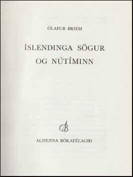 Íslendinga sögur og nútíminn # 58239
