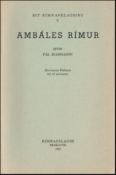 Ambáles rímur # 58293