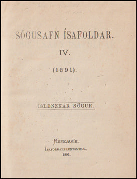 Sögusafn Ísafoldar. IV. (1891). # 58547