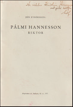 Pálmi Hannesson rektor # 58825
