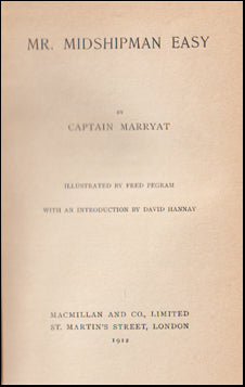 Mr. Midshipman Easy # 58834