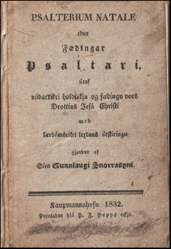 PSALTERIUM NATALE edur Fædíngar Psaltari # 58895