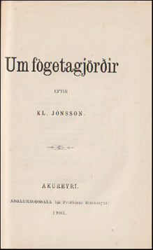 Um fógetagjörðir # 58972