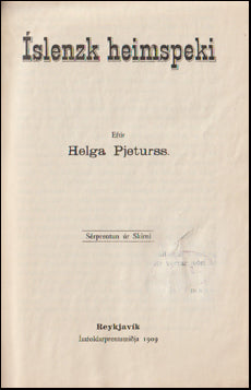 Íslenzk heimspeki # 59016