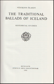 The traditional ballads of Iceland # 86024