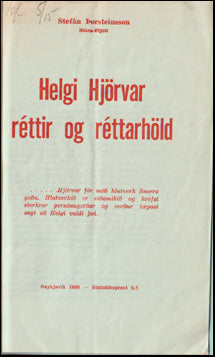 Helgi Hjörvar réttir og réttarhöld # 59289