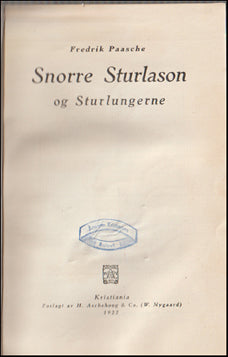 Snorre Sturlason og Sturlungerne # 59384