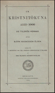 Um kristnitökuna árið 1000 og tildrög hennar # 59412