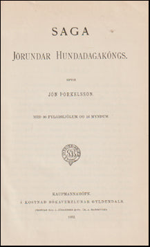 Saga Jörundar Hundadagakóngs # 59428