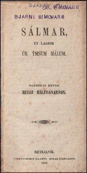 Sálmar, út lagðir úr ýmsum málum # 59513