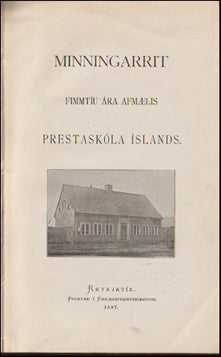 Minningarrit. Fimmtíu ára afmælis Prestaskóla Íslands # 59576